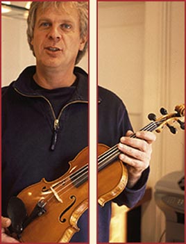 Wolfgang Reiser mit Geige in der Hand